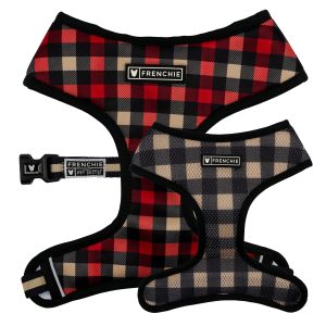 Frenchie Duo Reversible Harness - Cabin Plaid