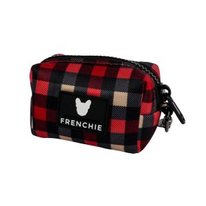 Frenchie Poo Bag Holder - Cabin Plaid