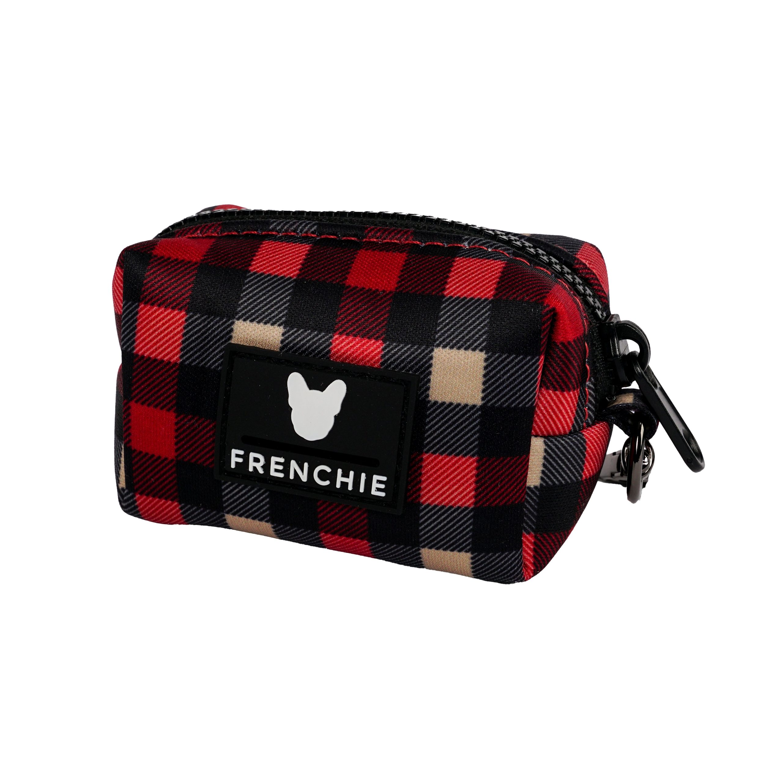 Frenchie Poo Bag Holder - Cabin Plaid