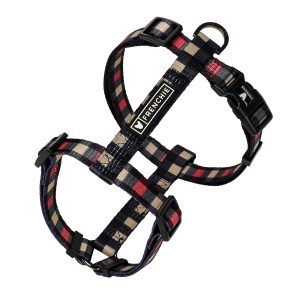 Frenchie Strap Harness - Cabin Plaid