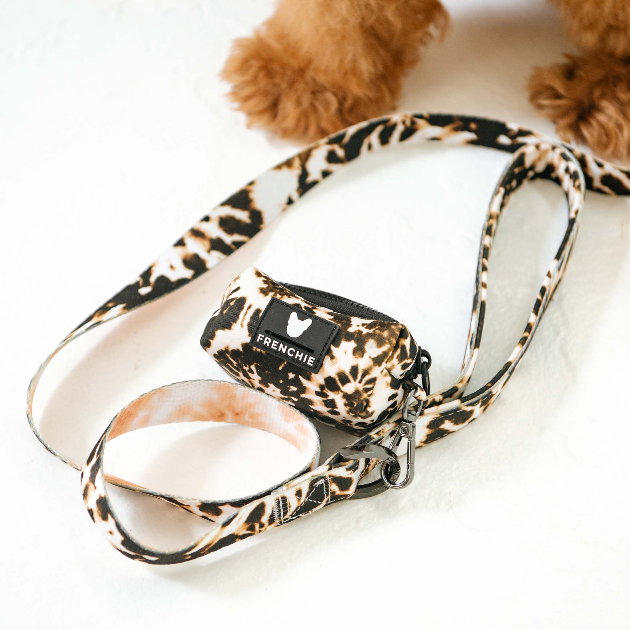 Frenchie Poo Bag Holder - Earthy Tie Dye - Image 2